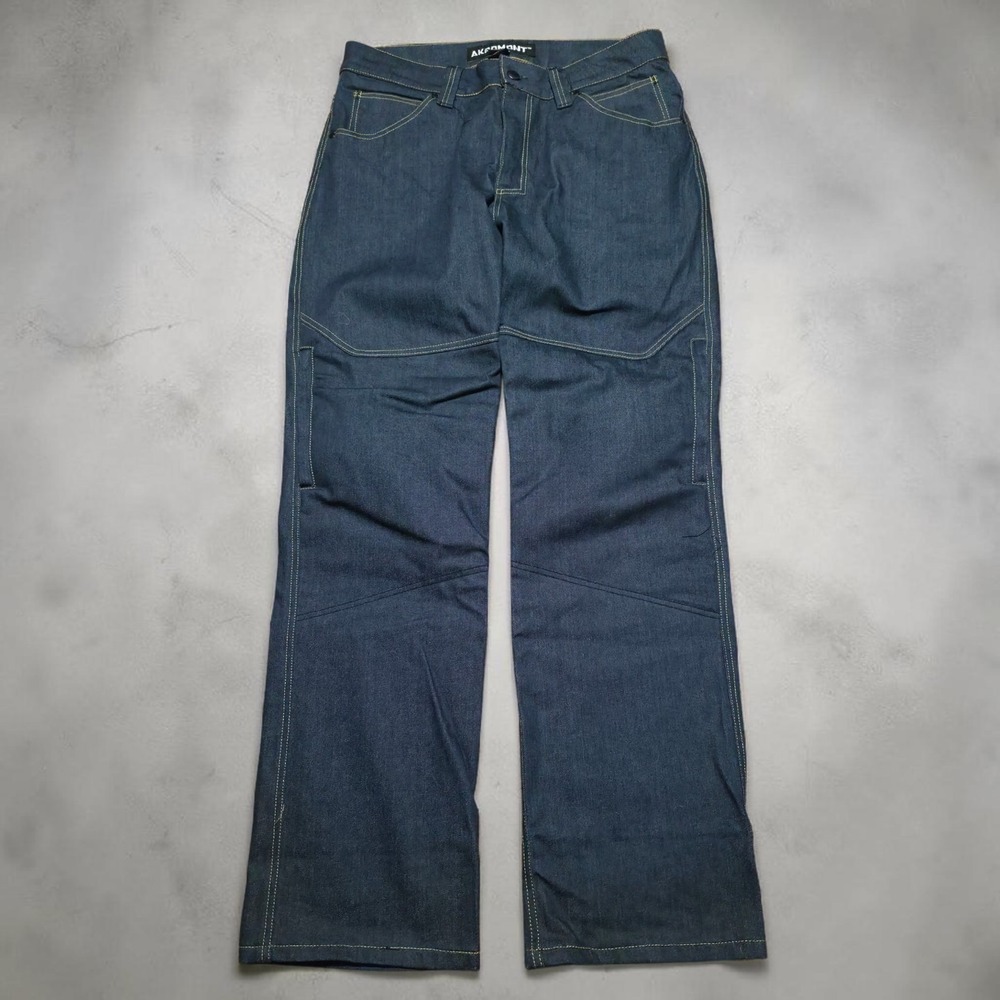 Icon Akromont D30 Denim Riding Jeans Motorcycle Impact Protectors Mens 36 New